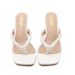 Elegant Strappy High Heel Sandals For Women - Comfortable PU Leather With Rubber Sole - Available In Black, White & Nude (Sizes 36-42)_vogvips.com