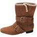 2026 Melard Brown Retro French Style Chunky Heel Short For Women Autumn Winter New Fashion Versatile Western Mid-Calf_vogvips.com