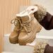 Genuine Leather Thick-Soled Height-Increasing Snow Boots Women, Sheepskin Integrated, 2025 New Winter Fleece-Lined_vogvips.com