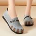 Women's Casual New Shoes With Flat Bottom And Shallow Mouth, One Foot Kick, Mother's Women's Shoes, Soft Sole, Not_vogvips.com