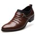 Suitable For All Seasons Autumn Winter Business Formal Leather British Style Pointed Toe Height Increasing Men's Warm Low-top Shoes_vogvips.com