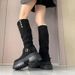 Post-apocalyptic Style Over-the-Knee For Women 2025 Autumn Winter New Thick-Soled Suede Slouch Two-Way Wear Riding Boots_vogvips.com