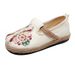 New Spring 2026 Flat Low-top Breathable Embroidered Ethnic Style Round Toe Casual Women's Shoes Wholesale_vogvips.com