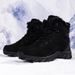 Men's Tactical Boots For Outdoor Training, Hiking & Desert Exploration - Durable PU Leather Combat Shoes Running, Riding Camping Desert Adventure_vogvips.com