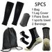 5pcs/set Sports Equipment Football Socks Non Slip Sports Socks Cold Towel Socks Knee Pads Bandages Outdoor Sports Backpack_vogvips.com