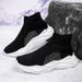 Autumn New Mid Length Socks And Shoes, One Step Stepping Large Elastic Socks, High Top Casual Sports Couple Shoes_vogvips.com