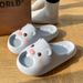 Little Beaver Slippers For Women, Outdoor Summer Wear, Women's 2025 New Cute Indoor Home Non-Slip Thick Sole For Women_vogvips.com