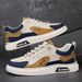 Euro Step Spring New 2025 Breathable Casual Slip-On Men's Versatile Sneakers Work Wear-Resistant Trendy Shoes For Men_vogvips.com