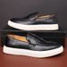 Fashion men's shoes Leather shoes casual board shoes loafers_vogvips.com