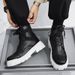 European Warm Series 2025 New Men's Martin Black High Top British Style Trendy Motorcycle Leather Work Boots Shoes_vogvips.com