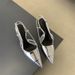 Spring Autumn New Women S Fashionable Elegant Style Pointed High Heel With Thin Heels And Empty Back Single Shoes_vogvips.com