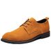 Spring And Autumn Men's Large Leather Low-top Pointed Suede Outdoor Work Casual Shoes, Size 48, Versatile_vogvips.com