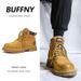 Men's Classic Retro Chunky Sole Leather Martin Boots - Vintage Work Boots With Thick Rubber Sole For Casual Wear (Yellow, Grey, Fleece Lined )_vogvips.com