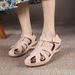 New Casual With Cross-stitching, Non-slip, Lightweight, Soft Cowhide Sole, Large Size, Retro Wedge Heel, Comfortable_vogvips.com