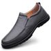 Hand-stitched Casual Loafer Leather Shoes Warm Men's Shoes Dad Shoes Men's_vogvips.com
