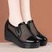 Women's Wedge Heel Breathable Mesh Deep-Cut Slip-On 2026 Summer Platform Thick-Soled Casual Versatile Mom Shoes_vogvips.com