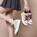 Autumn New Women's Versatile Medium High Top Sports Board Little White Student Casual Shoes_vogvips.com