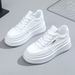 SH701 New Little White Women's Versatile Casual 2025 Spring/Summer Trend Student Shoes Increase Fashion Simplicity_vogvips.com