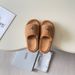 SM Outdoor Wear Balloon 2026 Fluffy For Women, Thick-soled Black Slip-on Slippers, Height-increasing Cross-pattern_vogvips.com