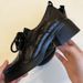 Leather Round Head Lace-up Loafers Commuting Thick Heel Small Leather Shoes Women's Single Shoes_vogvips.com
