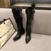 Women's Over-the-Knee Long 2025 Spring Summer New Thick Heel Slimming Pointed Toe Belt Buckle Pleated Slouch Boots_vogvips.com