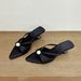 Pearl Sweet French Pointed Toe Open-toe Wedge Women 2026 Summer Slip-on High-heeled Satin Sandals For Outdoor Wear_vogvips.com