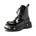 European Warm Series 2025 Spring New Patent Leather Fashion Versatile Martin Boots Men's British Style Trendy Work Shoes 33988-R_vogvips.com