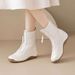 Thick-Soled Genuine Leather Snow 2025 Autumn Winter New Style Fleece-Lined Thickened Non-Slip Women Wedge Heel Women's_vogvips.com