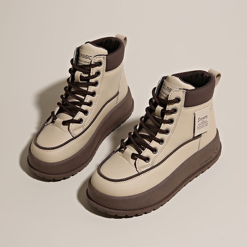 New Leather Spring Men's Shoes High-top Men's Heightening Tooling Martin Boots_vogvips.com