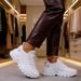 Women's Fashion Breathable Knitted Sports Spring And Autumn New Casual Lightweight Soft Soled Walking Shoes_vogvips.com