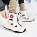 Unisex Winter Snow Boots With Thick Fleece Lining - Waterproof Rain Fabric Upper, Non-Slip Rubber Sole, Cushioned Insoles For Hiking & Outdoor_vogvips.com