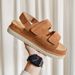 Foreign Trade Style Summer New Thick Bottom Velcro Fashionable Fish Mouth Large Size Light And Comfortable Versatile Sandals Wholesale_vogvips.com