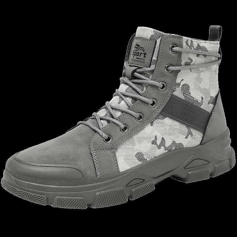 New Leather Spring Men's Shoes High-top Men's Heightening Tooling Martin Boots_vogvips.com
