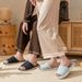 Linen Women Home Summer Beach Sandals Breathable Comfortable Soft Non-Slip Slides Indoor Outdoor Men Slippers_vogvips.com