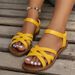 Large Size Women's Summer Fashion Flat Sandals Korean Style Roman Shoes for Beach Casual Wear_vogvips.com