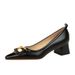 1235-K56 Style Professional OL Women's Shallow Mouth Small Square Head Metal Buckle Thick Middle Heel Commuter Single_vogvips.com