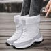 Winter Oversized Snow Boots For Women's Outdoor Travel, Thickened High Top And Plush Thick Cotton Shoes, Boots For Women's Shoes_vogvips.com