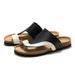 RUIZUSTOCK Cork Flip-Flops Korean Style Men's Trendy Sandals Youth Student Beach Shoes Toe Post_vogvips.com