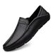 Top Layer Men's Round Head Shoes Overalls Single Shoes Men's Casual Leather Shoes One Foot_vogvips.com
