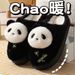 2024 New Autumn Winter Women Cute Cartoon Panda Indoor Warm Couple Plush Cotton Slippers For Men_vogvips.com
