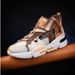 TerraStride Summer Men's Trendy Size 46 Breathable Mesh High-top Sneakers Color-blocking Dad Casual Shoes_vogvips.com