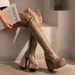 Dropshipping Autumn Winter New Over-the-Knee Thick High Heel Side Zipper Thigh Fashion Long Boots_vogvips.com