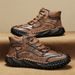 Large Size Martin For Men, Fleece-Lined Cotton Shoes, Men's Spring And Autumn New Mid-Top Outdoor Casual Ankle Boots_vogvips.com