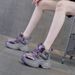 Platform Dad 2025 Spring New Internet Celebrity Style Hidden Heel 9cm Casual Versatile Fashion Lace-up Women's Shoes_vogvips.com