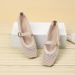 European And American Niche Style Mesh Ballet Women's Spring Summer New Breathable Hollow Retro Flat Single Sandals_vogvips.com