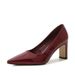 Fashion High Heels Women Party Shoes Pointed Toe Elegant Ladies Pumps Modern Brand Pink Red Black Heels 8cm_vogvips.com