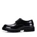 ShoeVault New Business Formal British Style Lace-up Round Toe Thick Sole Patent Leather Men's Derby Shoes_vogvips.com