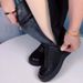 Cross-Border High Tube Soft Leather Warm Long Flat Shoes Winter Plus Velvet Slim Women Boots Black_vogvips.com
