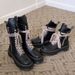 Thick-soled Martin Boots Women's British Style 2023 New Thin Small Height Increase Medium Tube Locomotive Boots Strap Short Boots Tide_vogvips.com