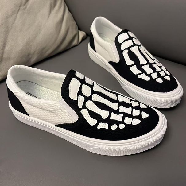 2025 New European Style Light Luxury Youth Skateboard Men's Bone Casual Breathable Trendy Shoes_vogvips.com